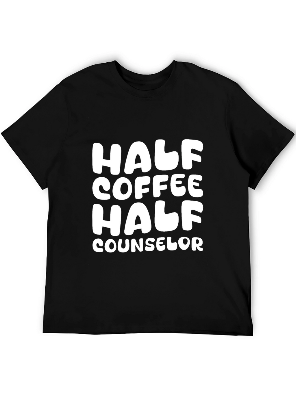 Half Coffee Half Counselor Graphic Tee