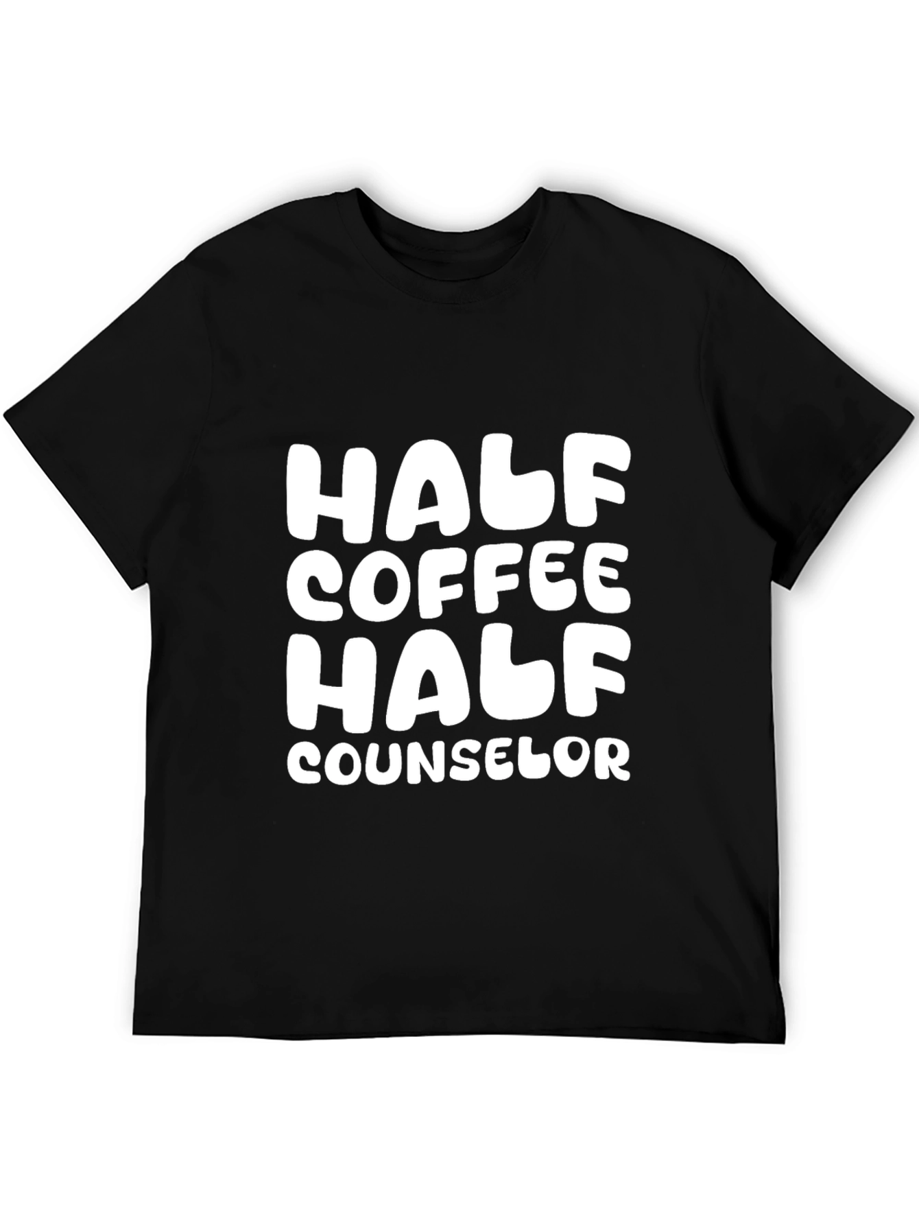 Half Coffee Half Counselor Graphic Tee