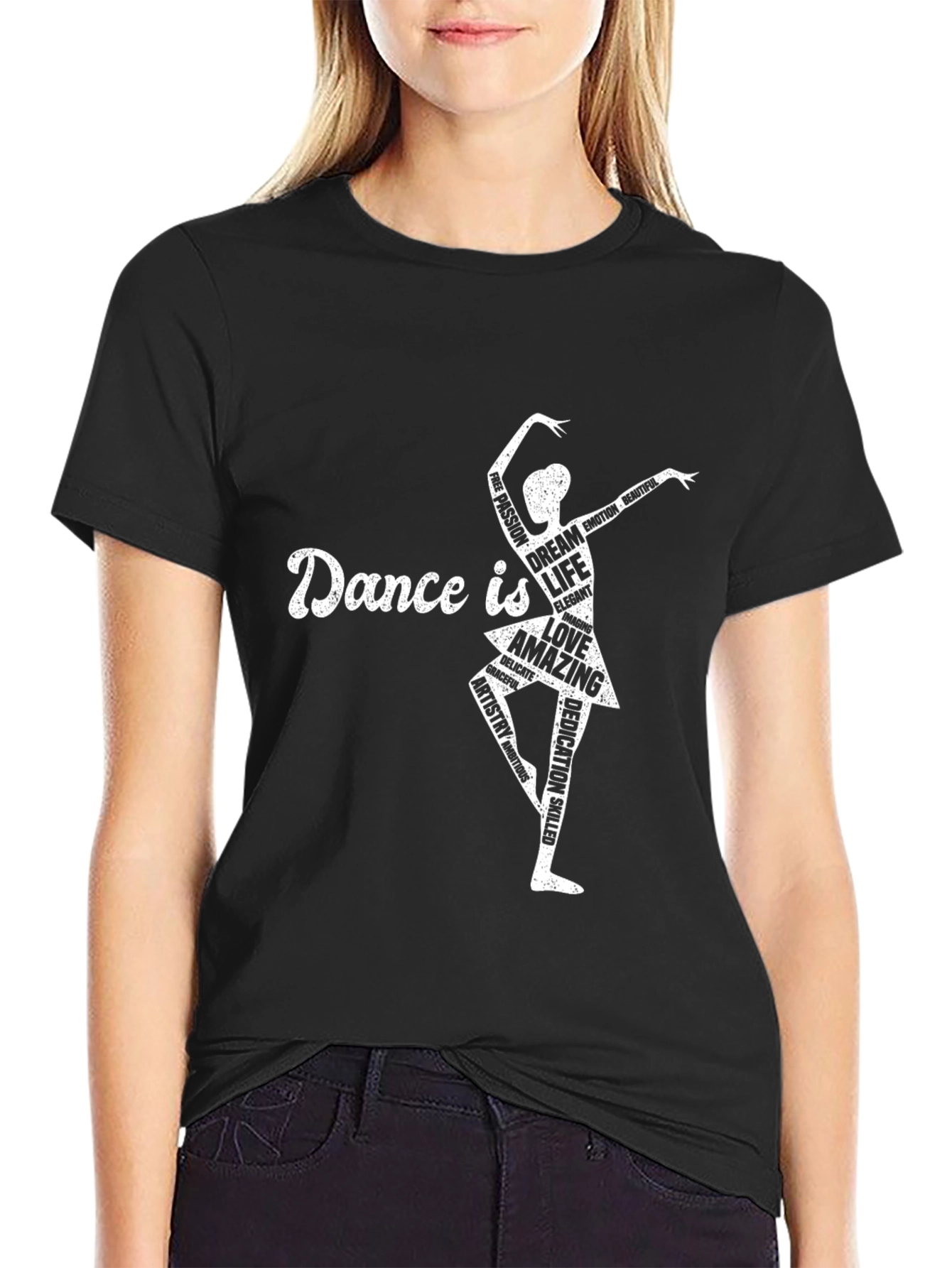 Dance Is Love - Unique Ballerina T-Shirt