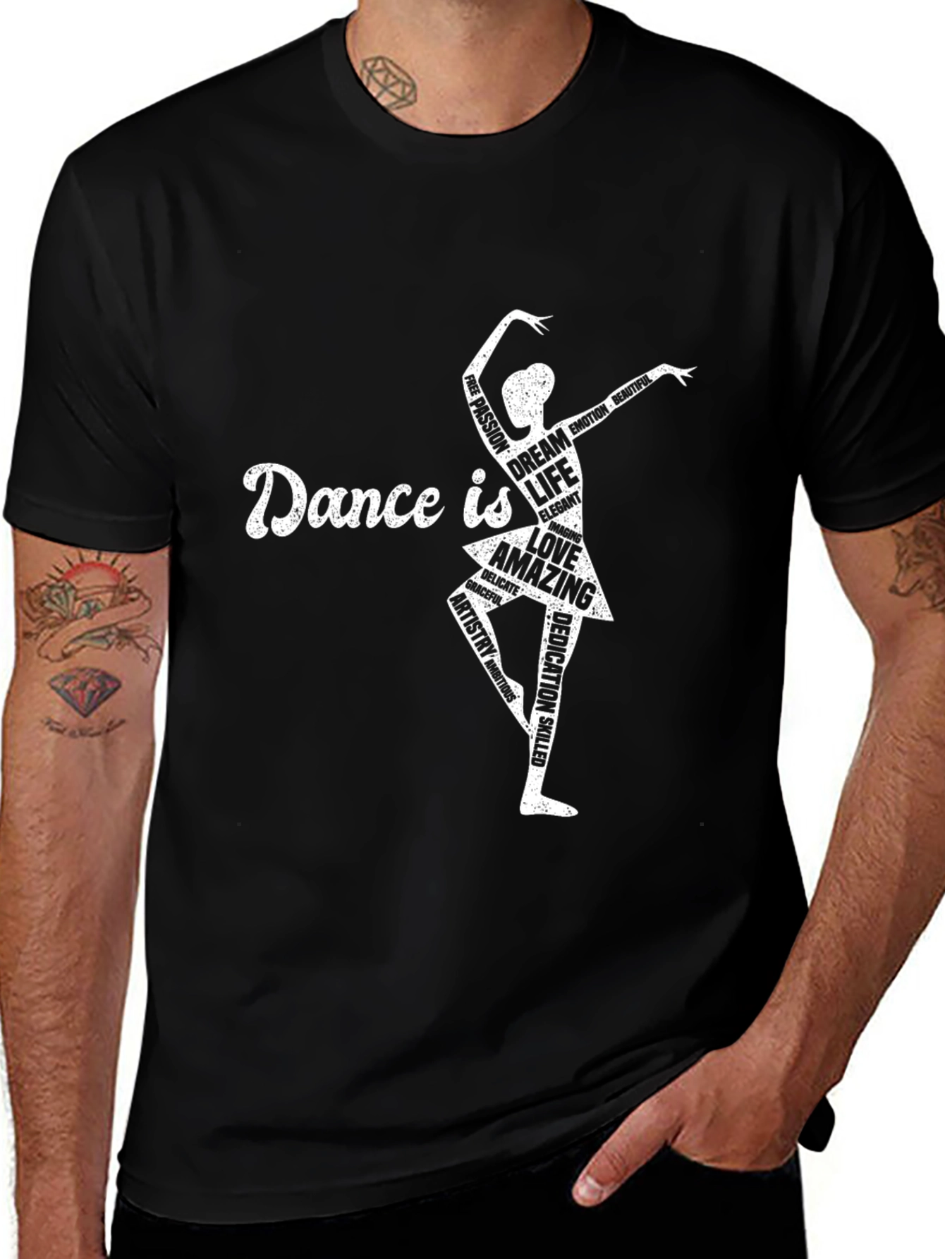 Dance Is Love - Unique Ballerina T-Shirt