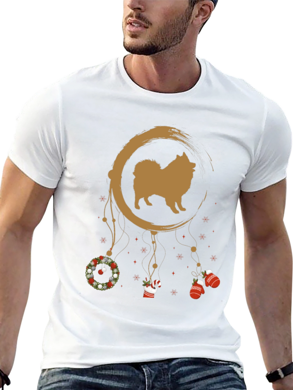 Christmas Dog Dreamcatcher T-Shirt
