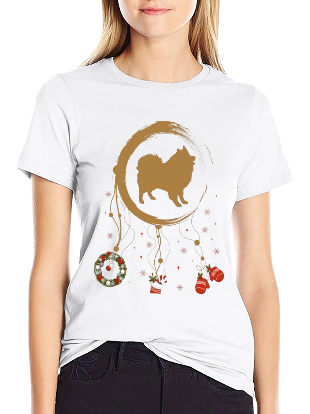 Christmas Dog Dreamcatcher T-Shirt