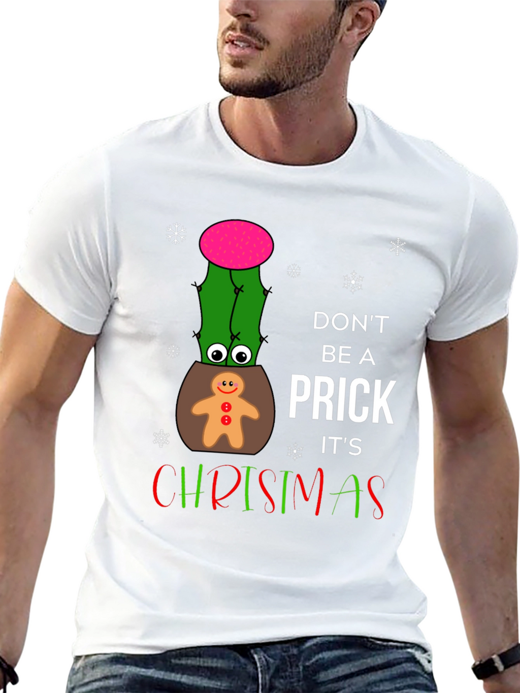 Funny Christmas Cactus T-Shirt