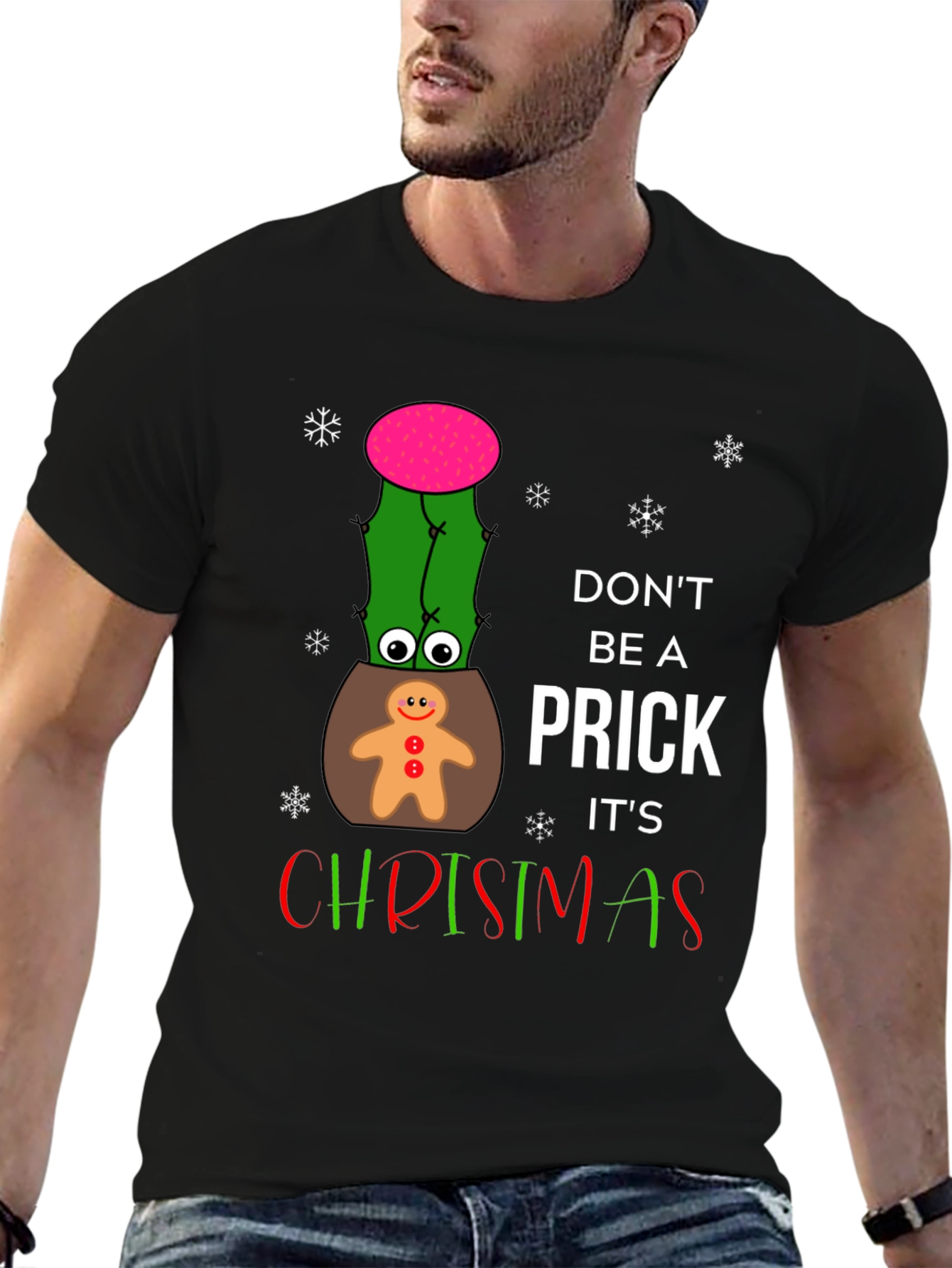 Funny Christmas Cactus T-Shirt