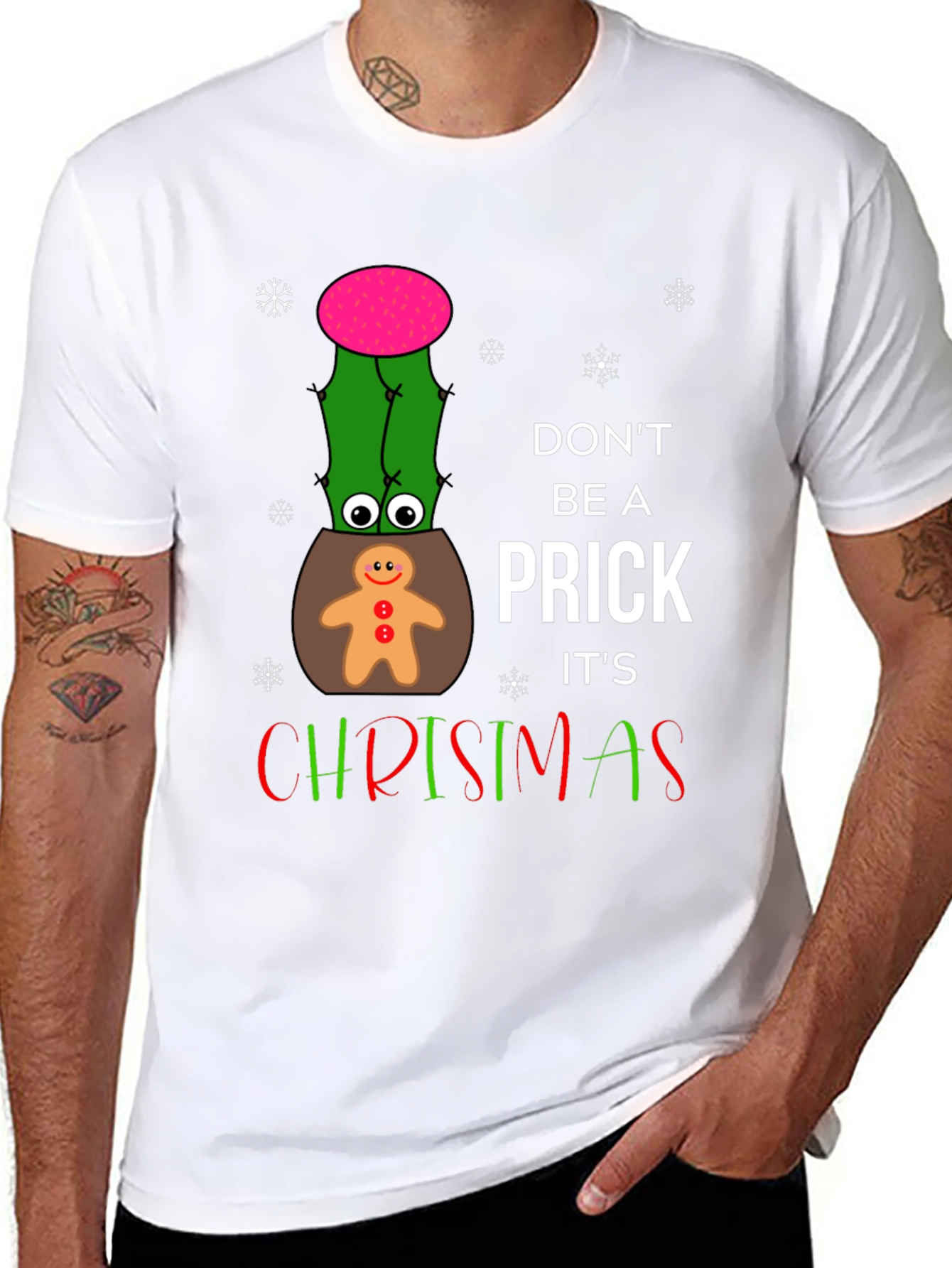 Funny Christmas Cactus T-Shirt