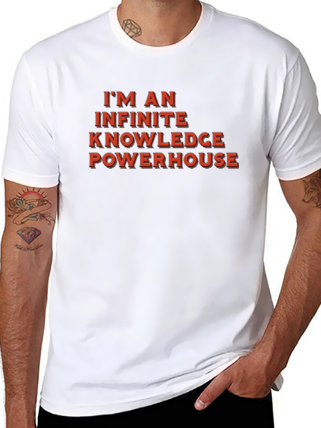 Infinite Knowledge Powerhouse Black T-Shirt