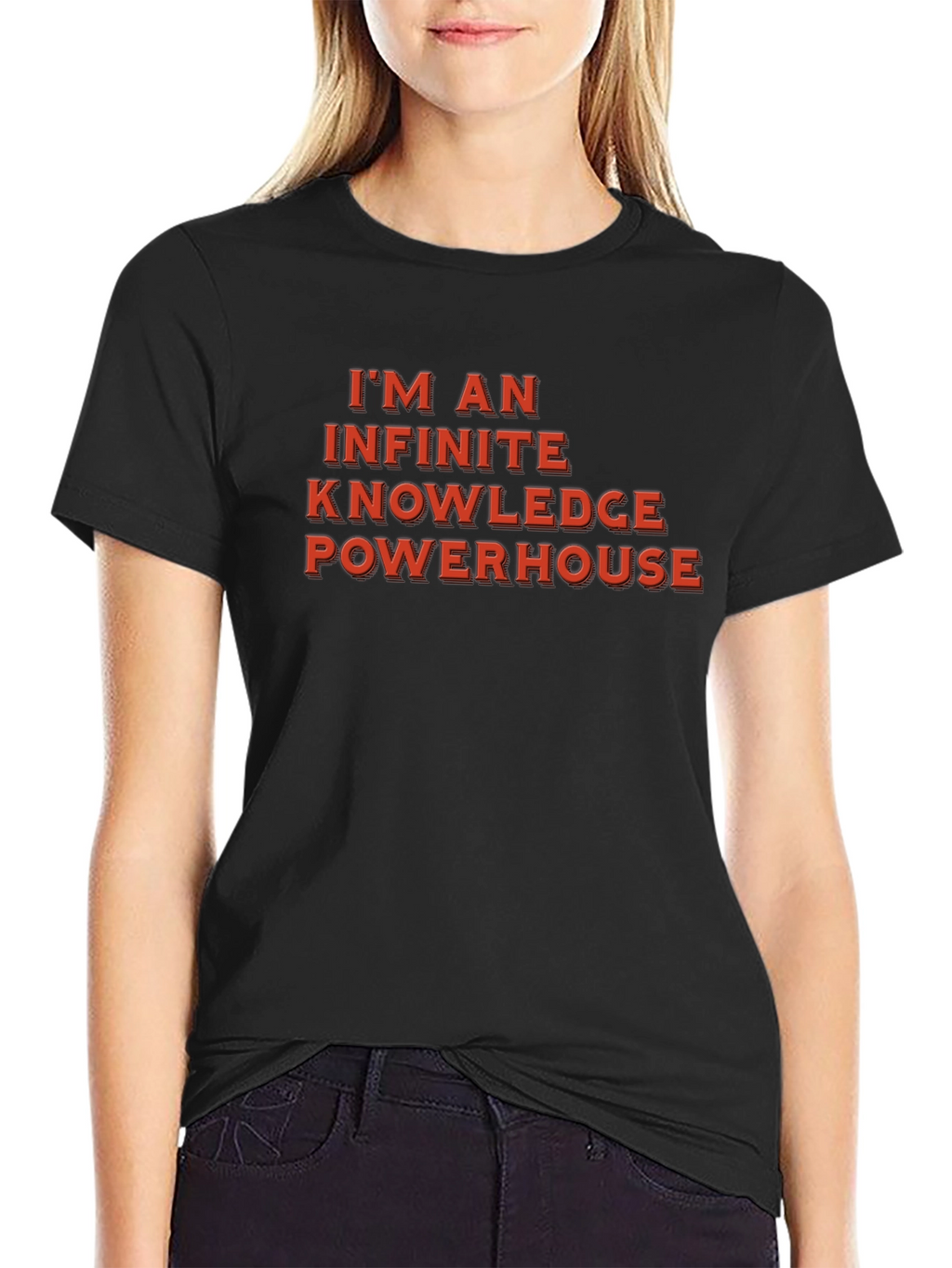 Infinite Knowledge Powerhouse Black T-Shirt
