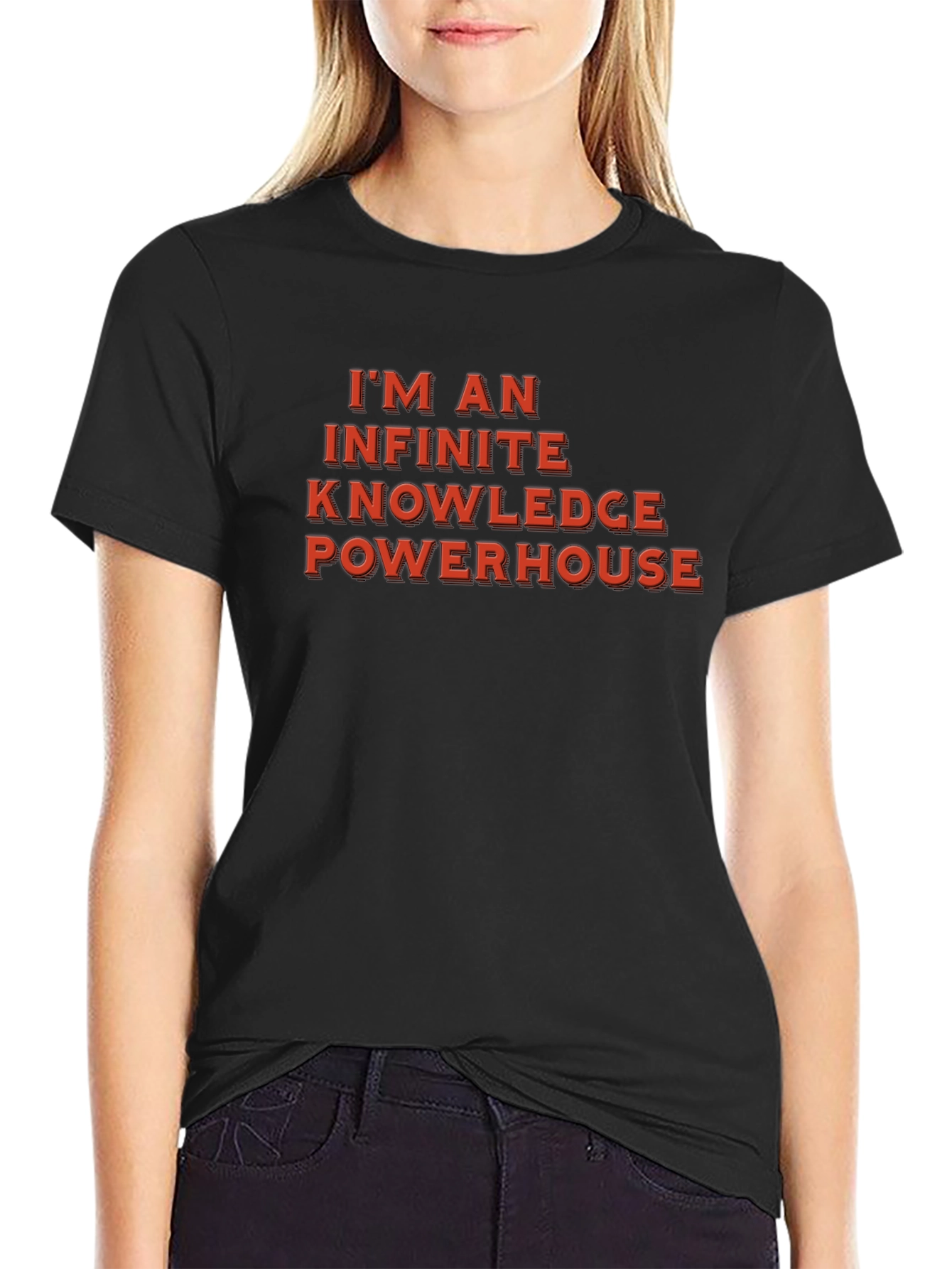 Infinite Knowledge Powerhouse Black T-Shirt
