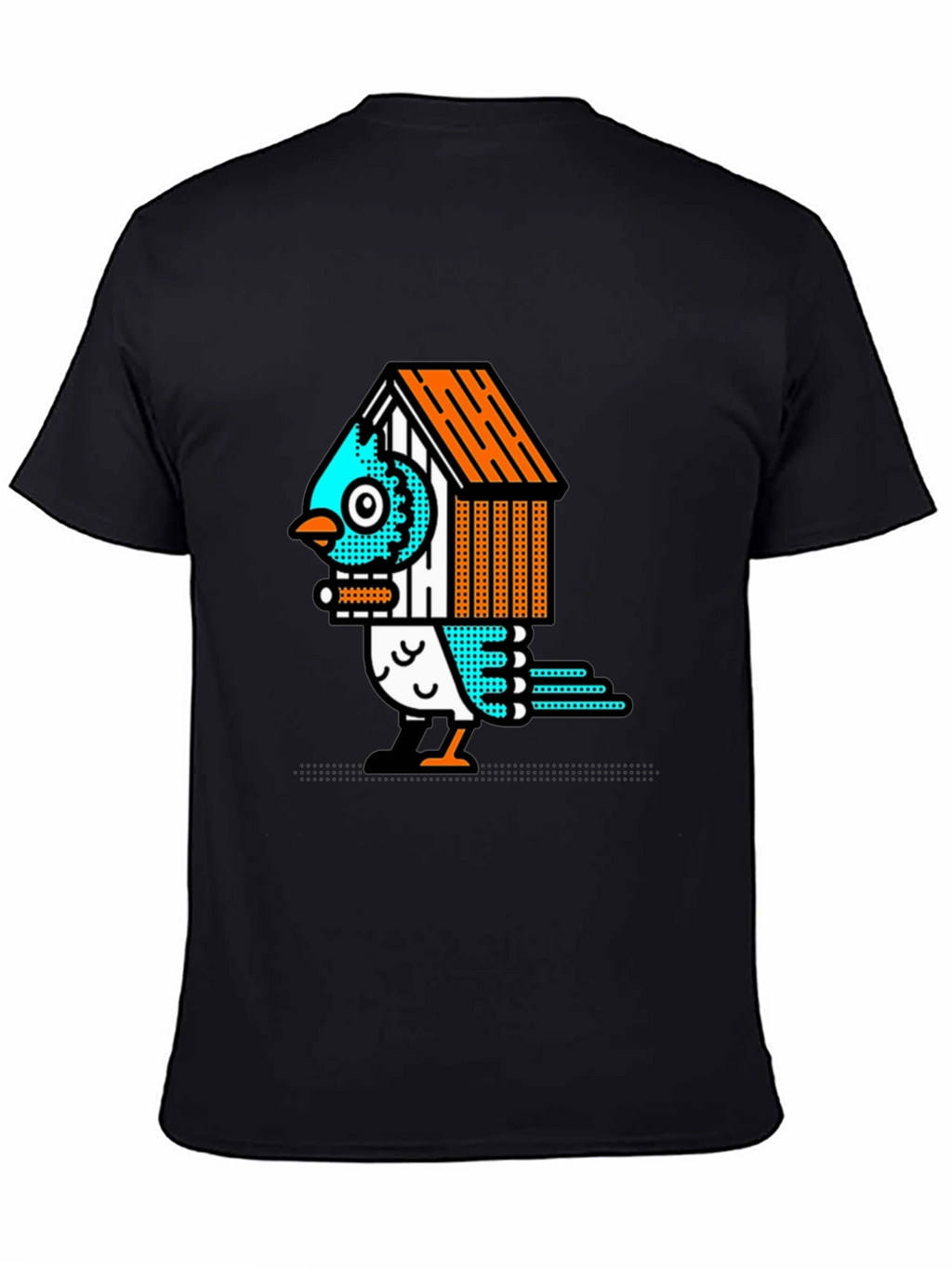 Birdhouse Bird Graphic Tee - Unique Design