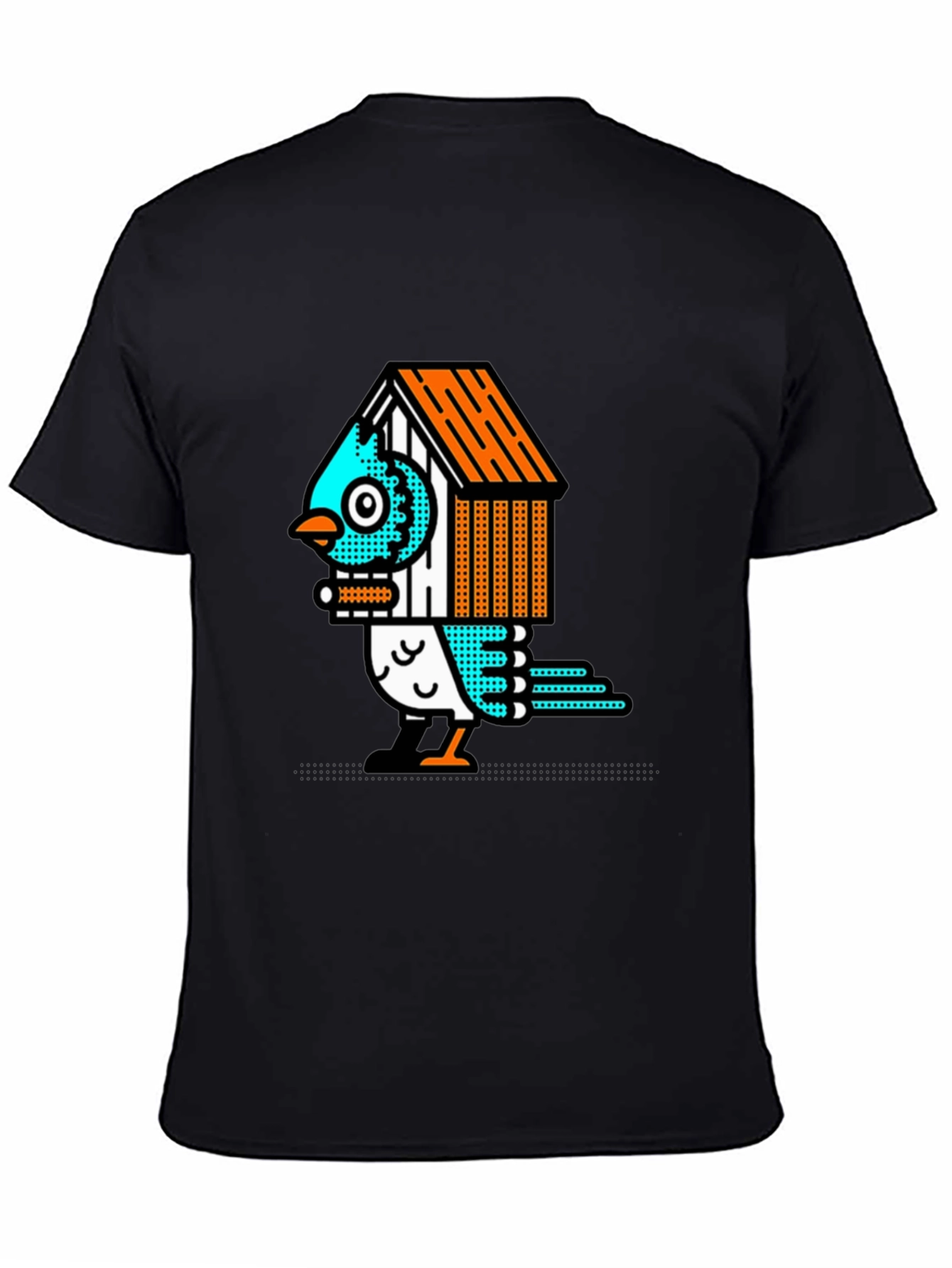 Birdhouse Bird Graphic Tee - Unique Design