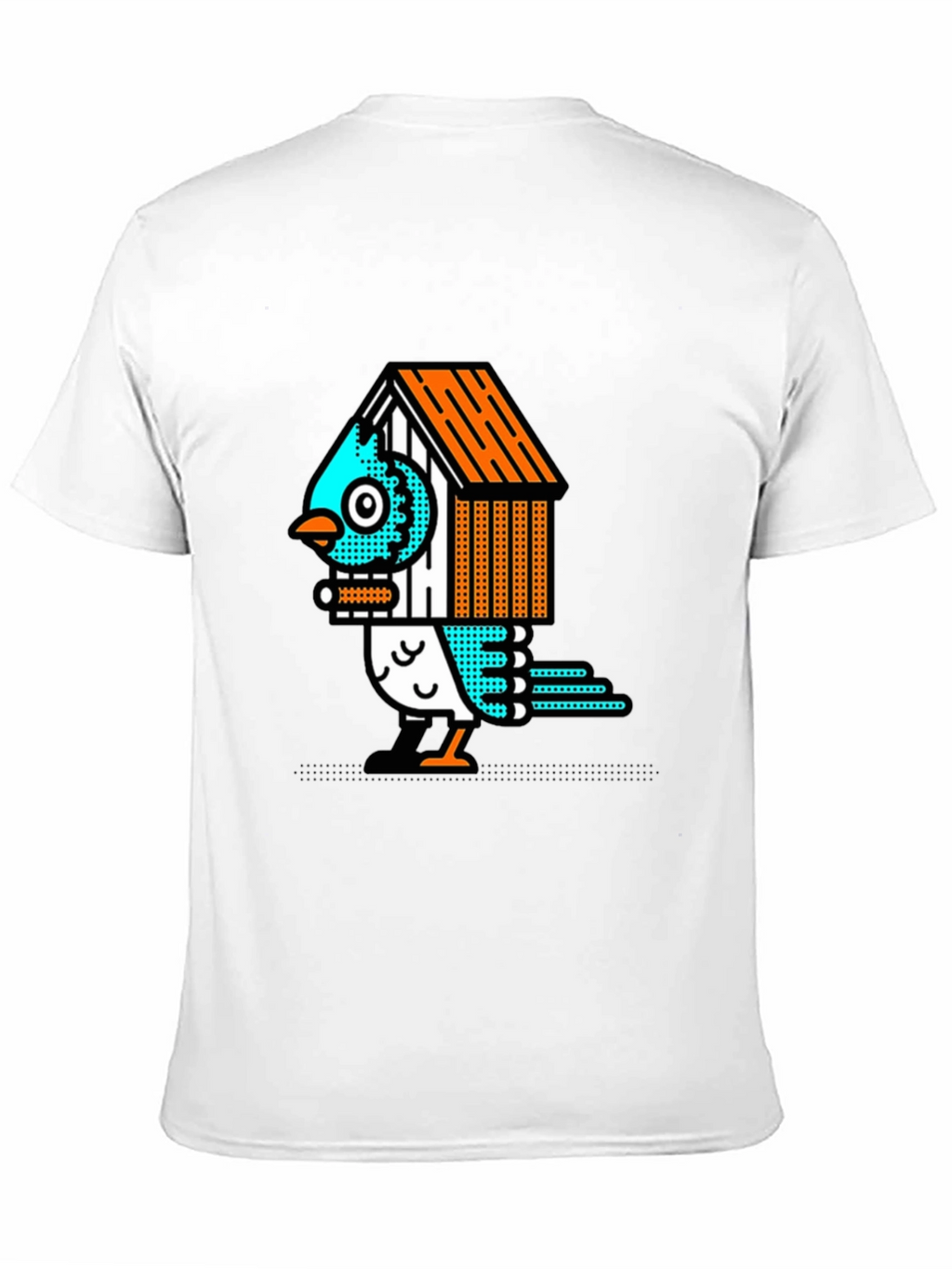 Birdhouse Bird Graphic Tee - Unique Design