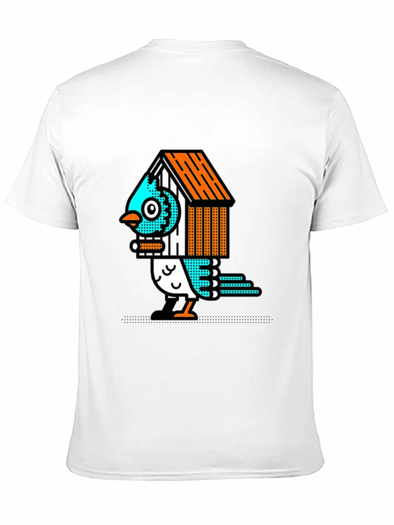 Birdhouse Bird Graphic Tee - Unique Design