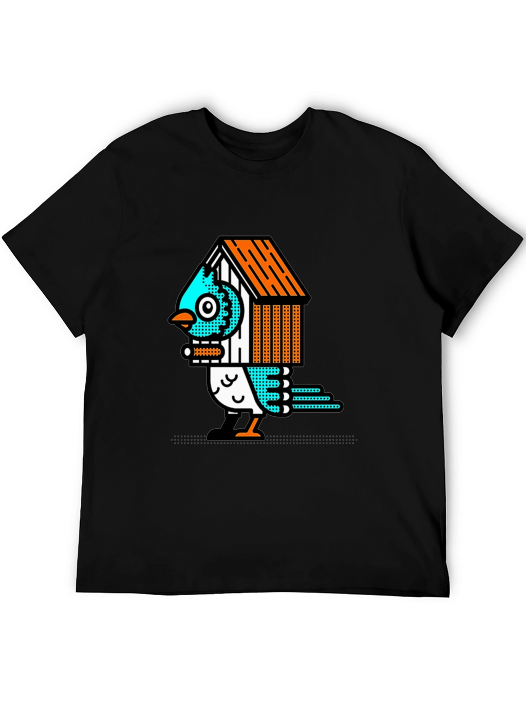 Birdhouse Bird Graphic Tee - Unique Design