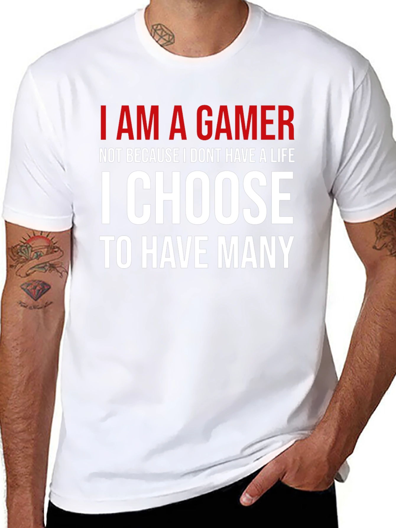 I AM A GAMER Graphic T-Shirt - Black