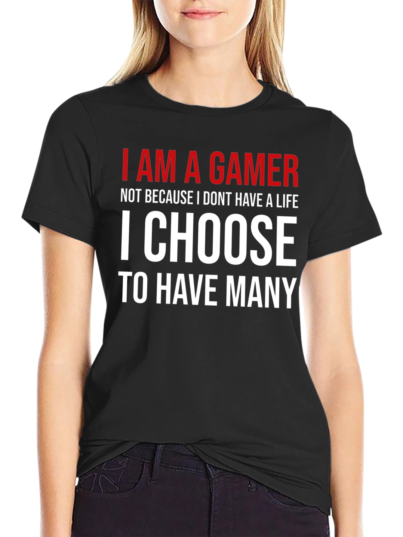 I AM A GAMER Graphic T-Shirt - Black