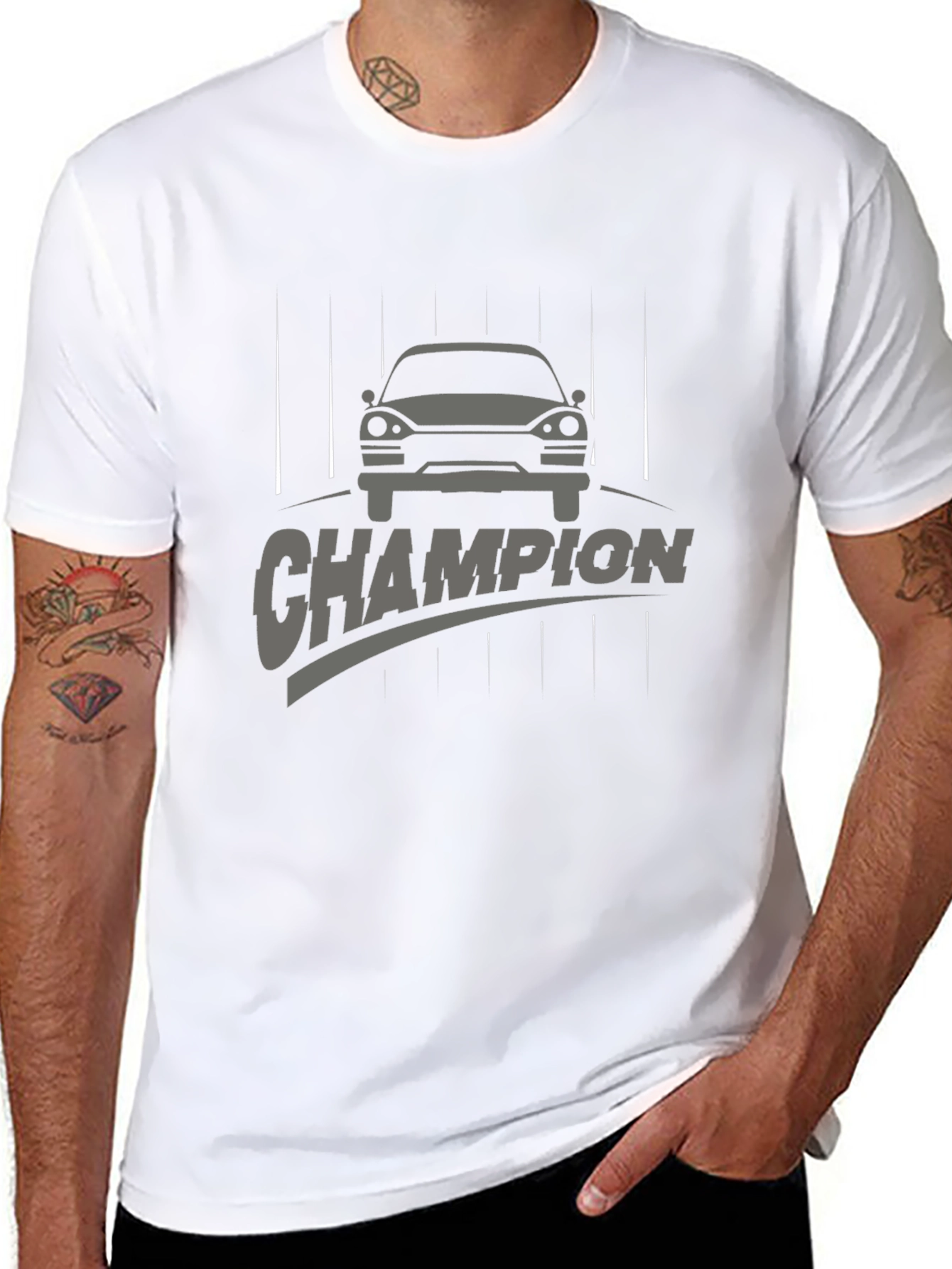 Champion Car Graphic Tee - Automotive Enthusiast