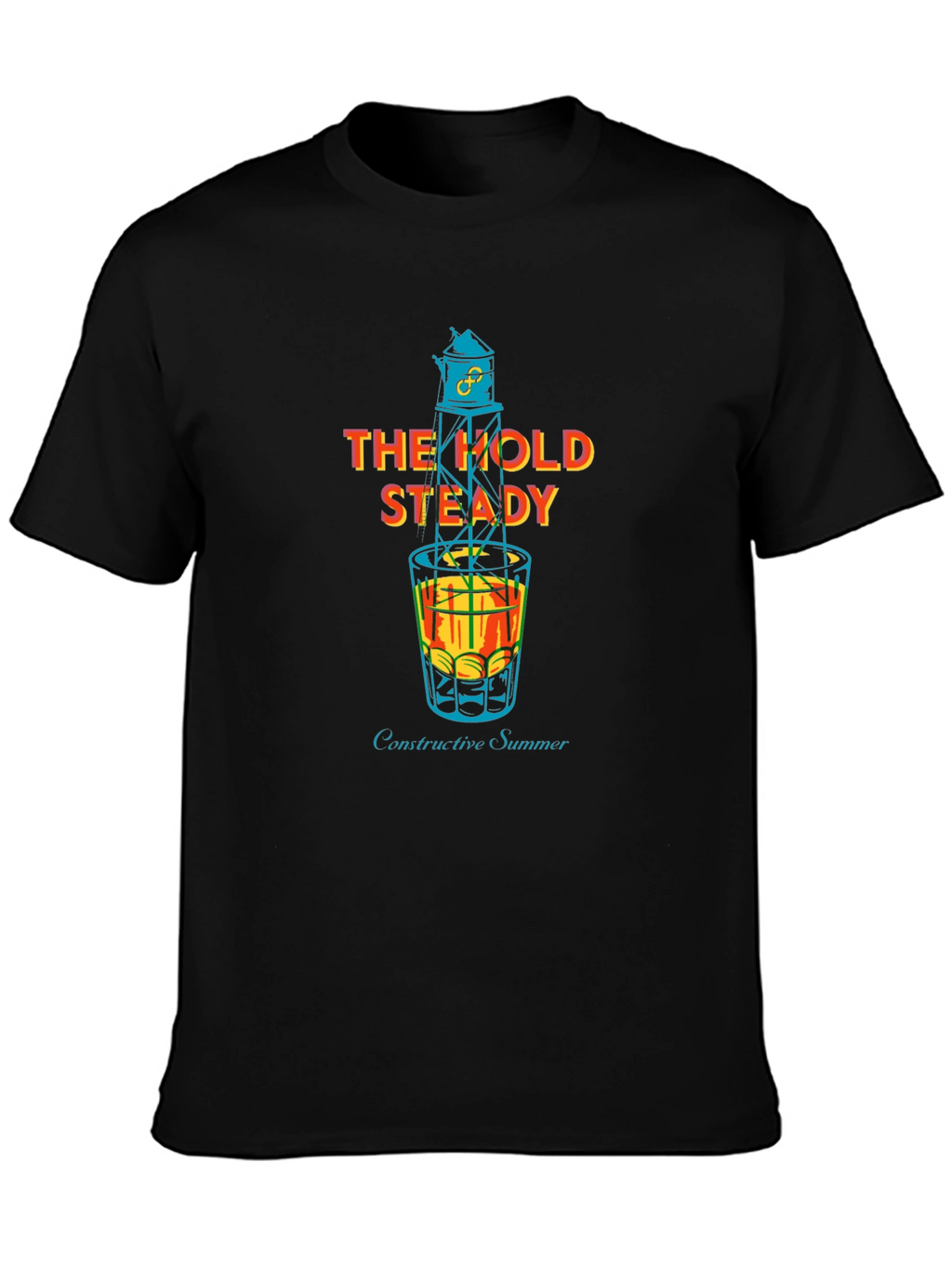 The Hold Steady Constructive Summer Black T-Shirt