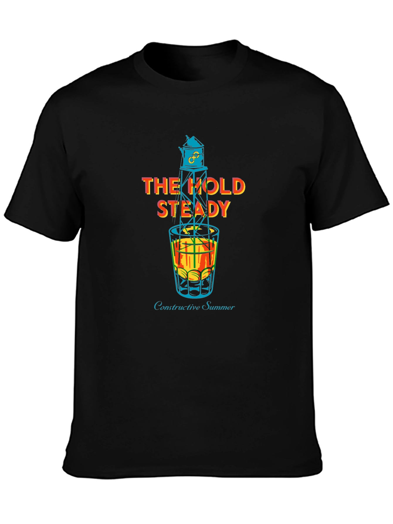 The Hold Steady Constructive Summer Black T-Shirt