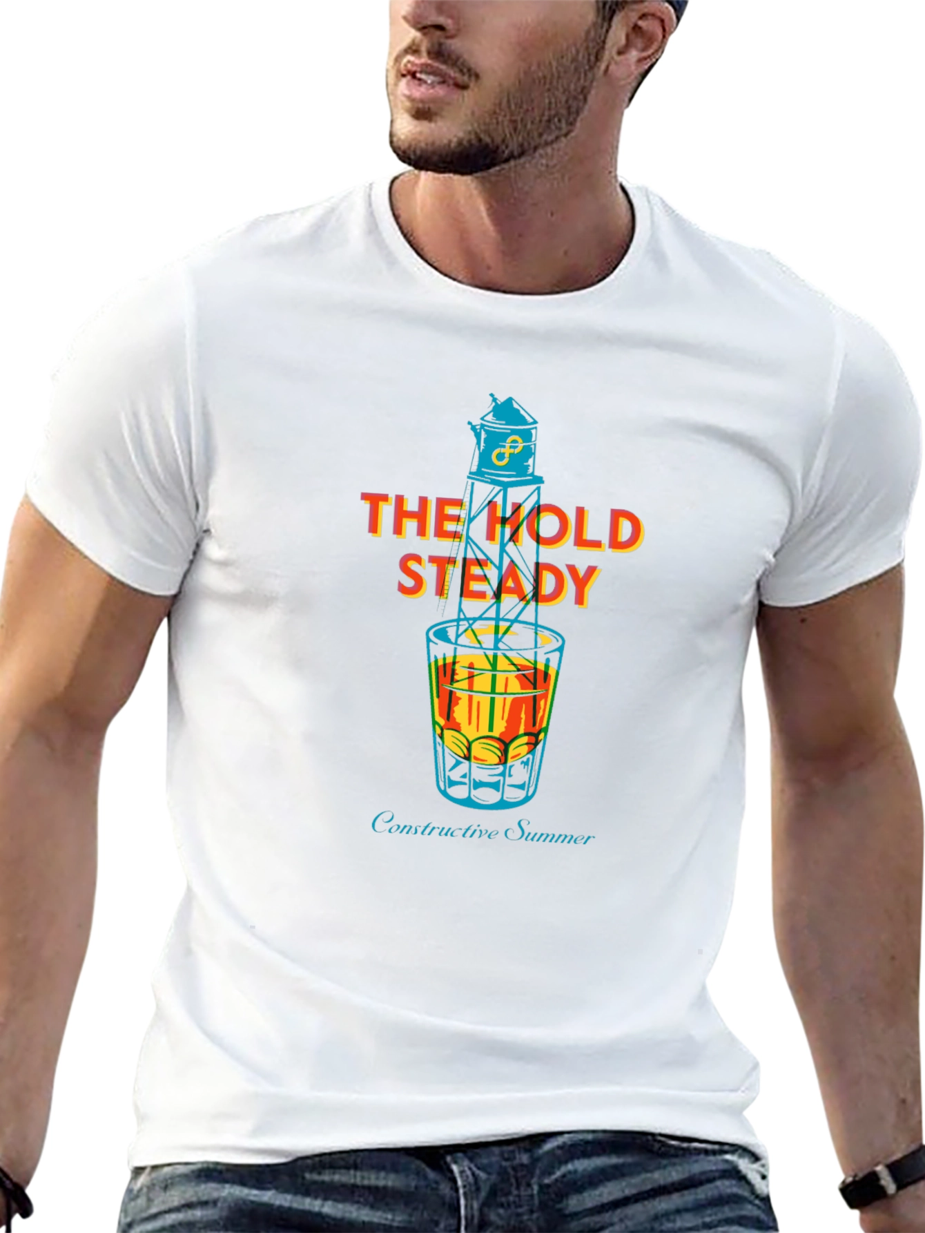 The Hold Steady Constructive Summer Black T-Shirt