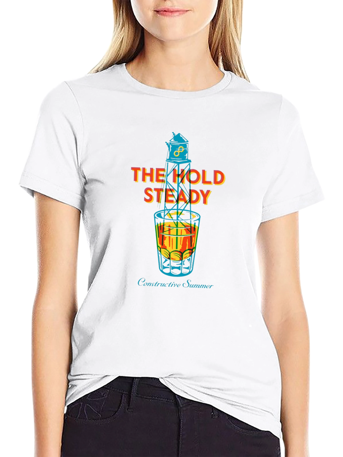 The Hold Steady Constructive Summer Black T-Shirt