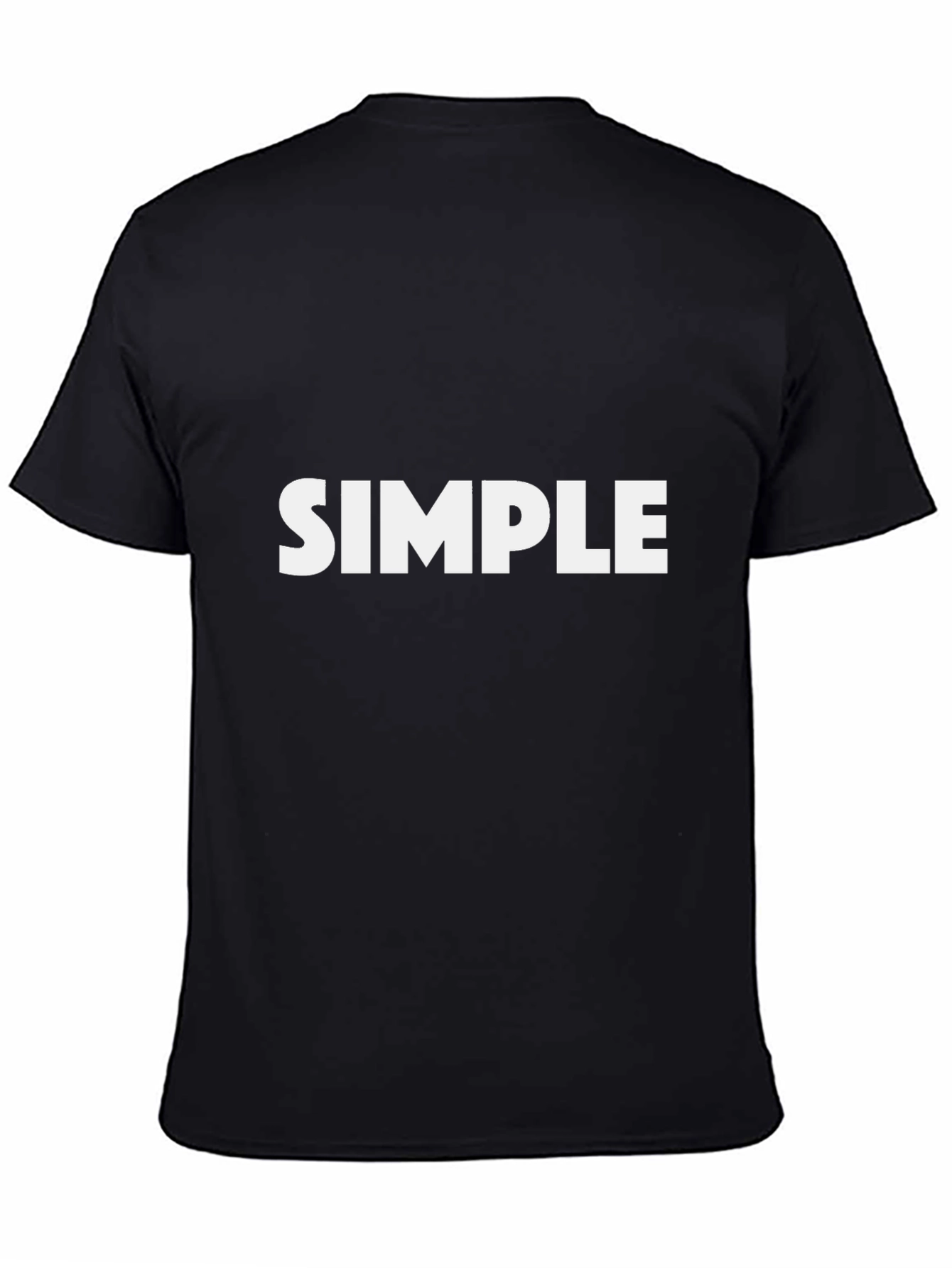 Simple Statement Tee - Classic Black Cotton T-Shirt