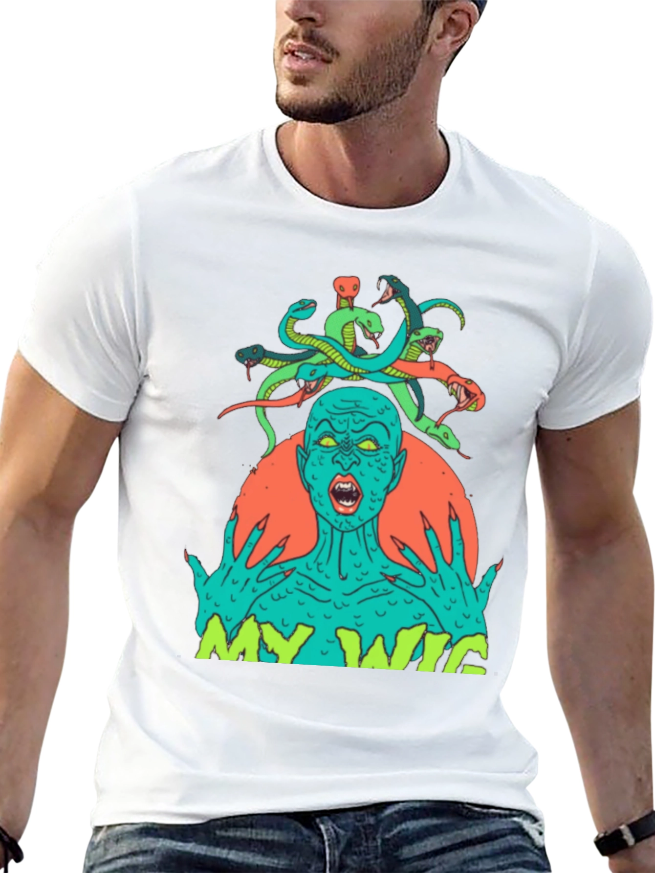 Medusa My Wig Graphic T-Shirt - Unisex