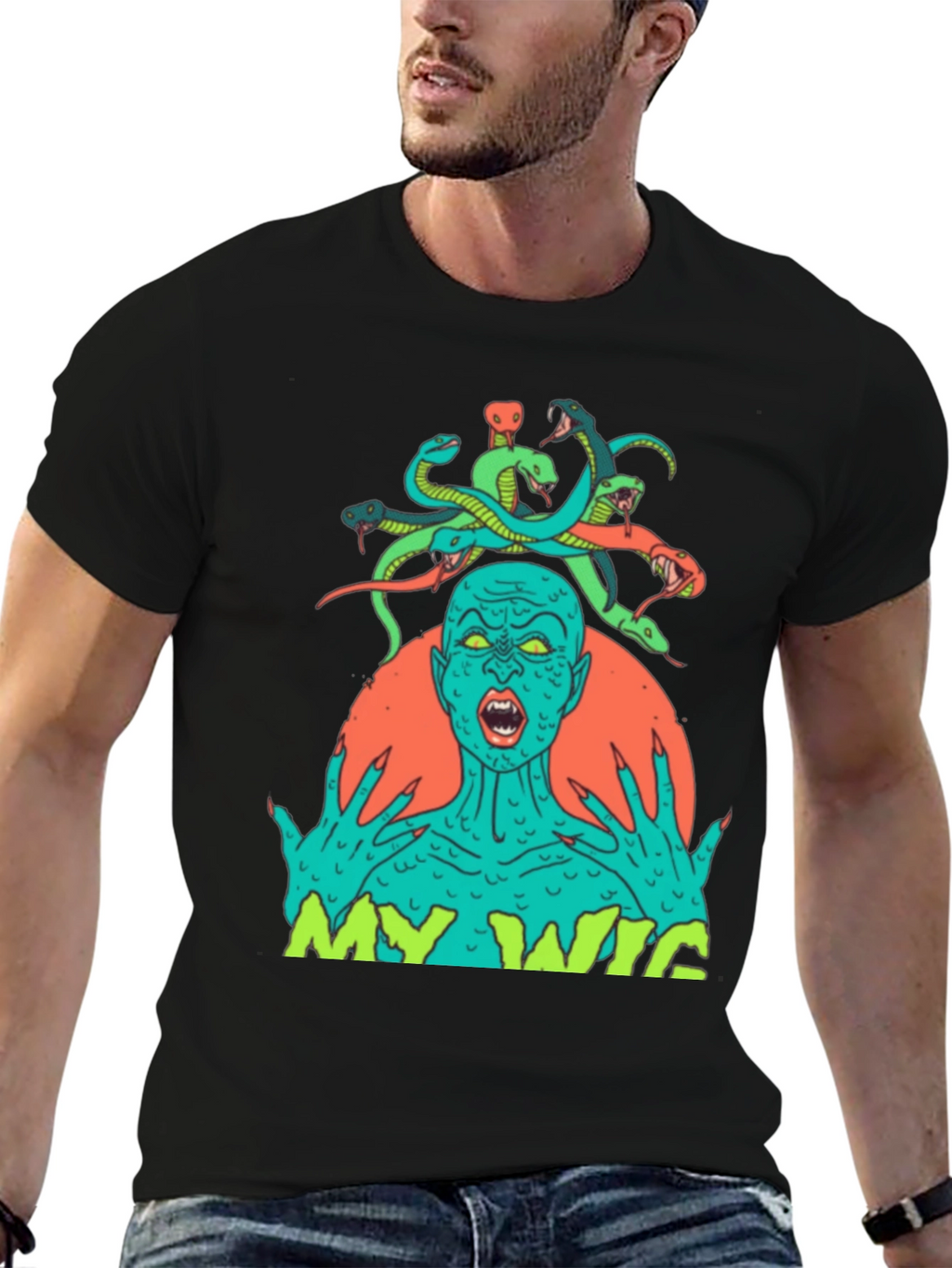 Medusa My Wig Graphic T-Shirt - Unisex