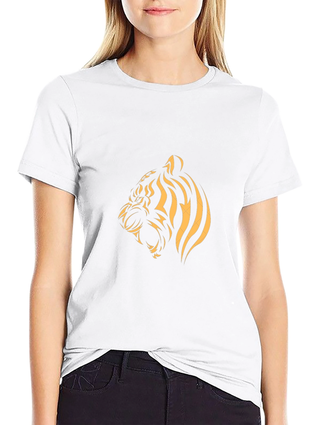 Black Tiger Graphic Tee - Bold Animal Print T-Shirt