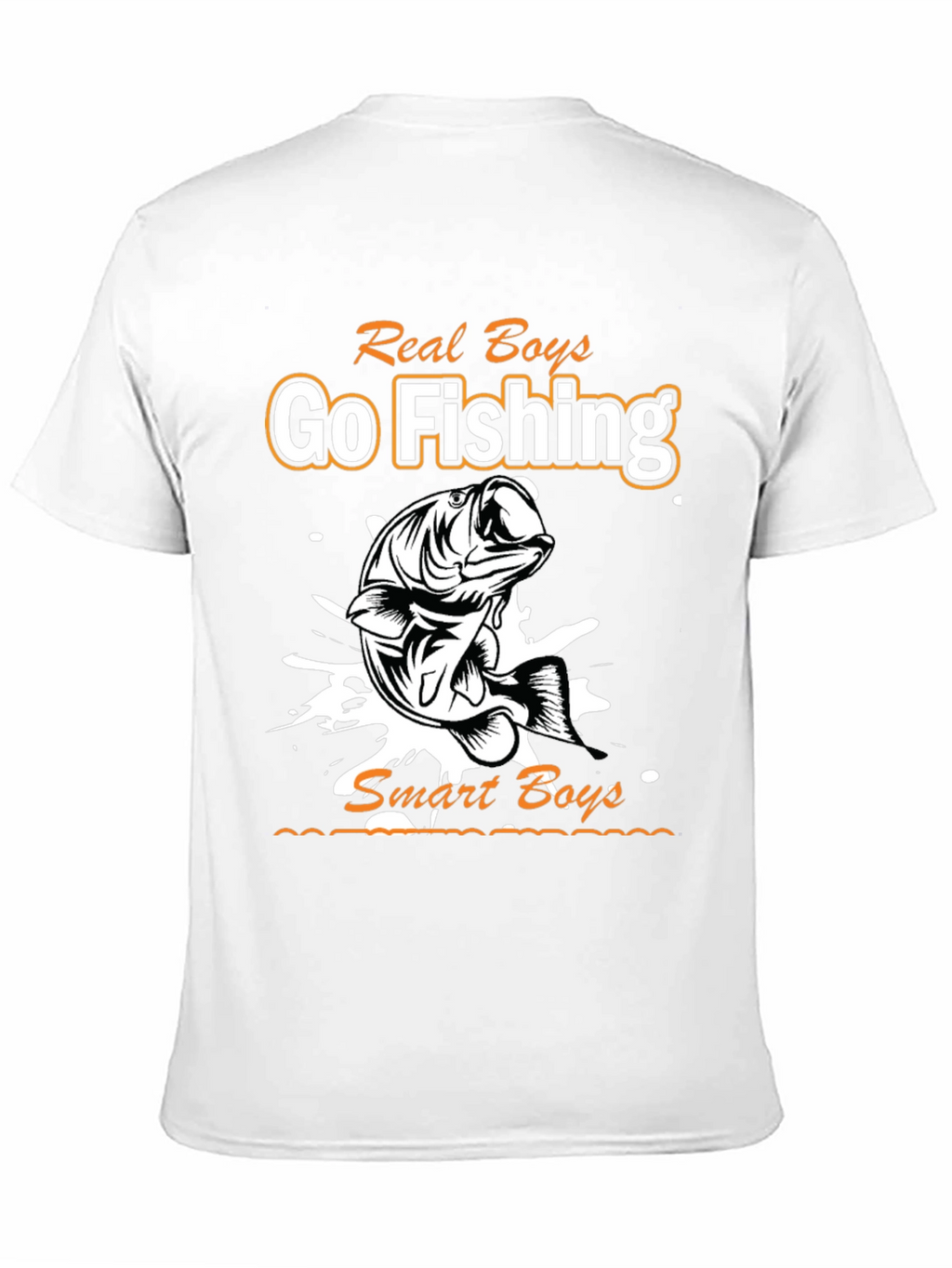 Real Boys Go Fishing Graphic T-Shirt