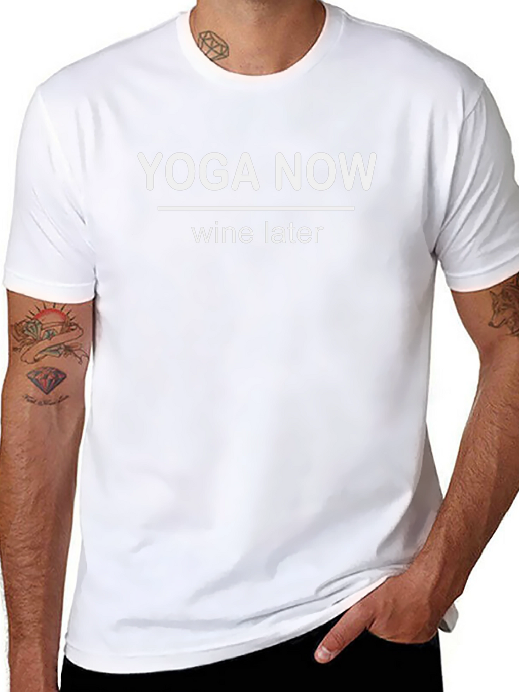 Yoga Now Wine Later Graphic T-Shirt