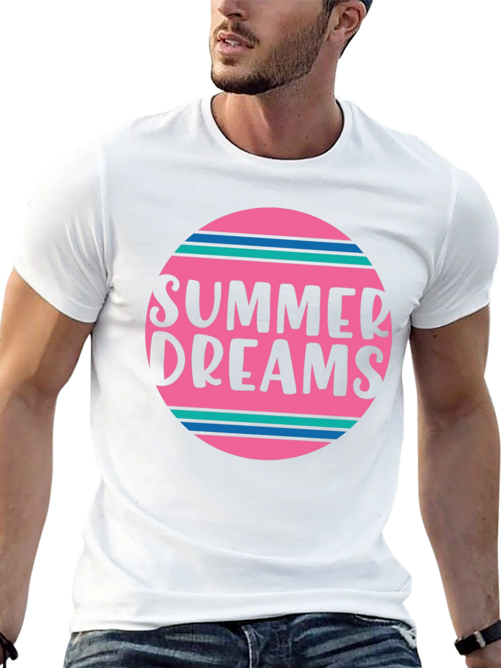 Summer Dreams Graphic T-Shirt - Stylish Mens Tee