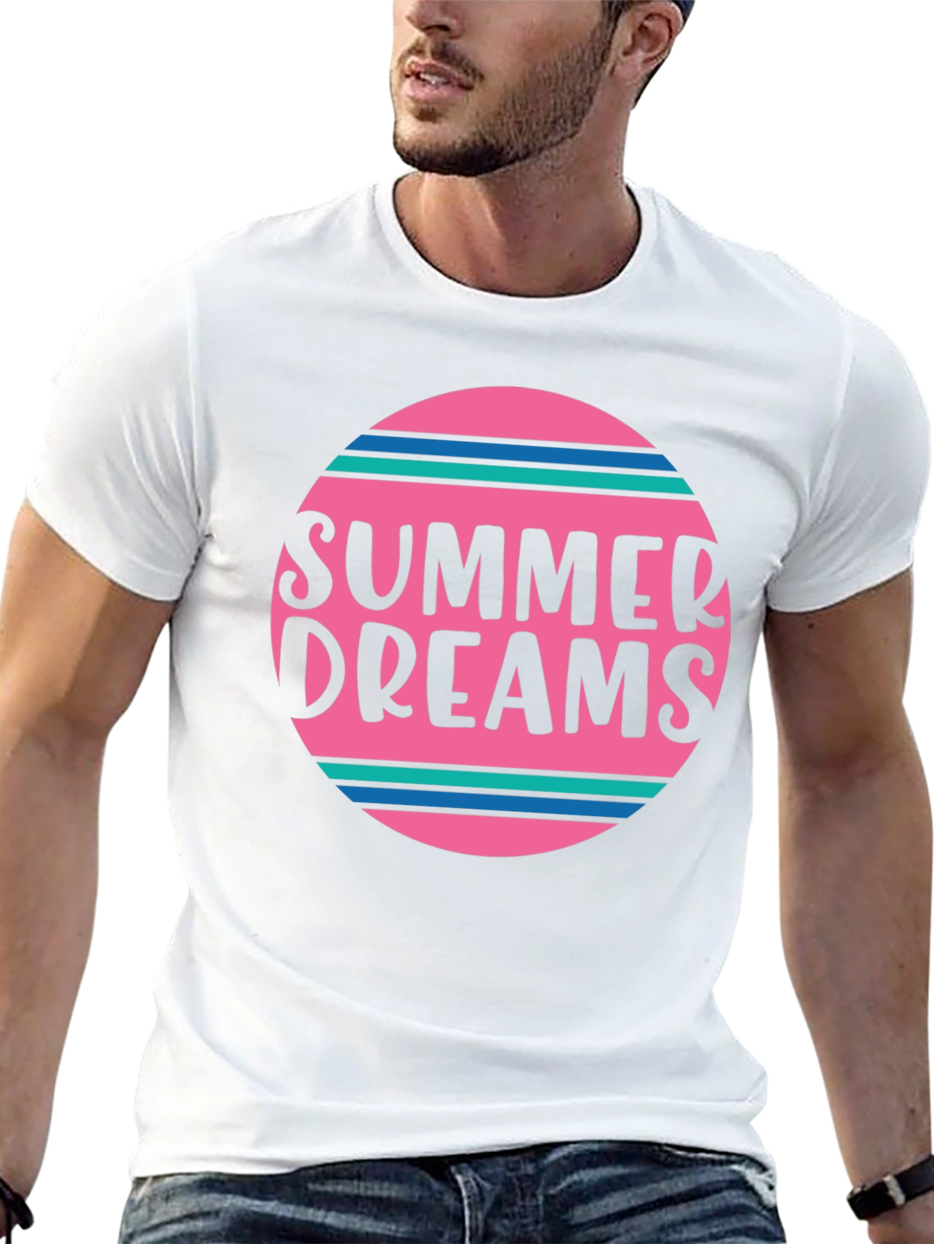 Summer Dreams Graphic T-Shirt - Stylish Mens Tee