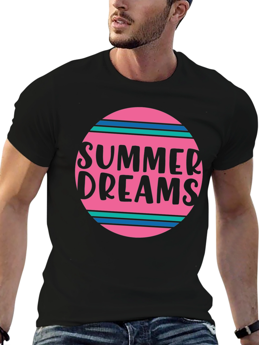 Summer Dreams Graphic T-Shirt - Stylish Mens Tee