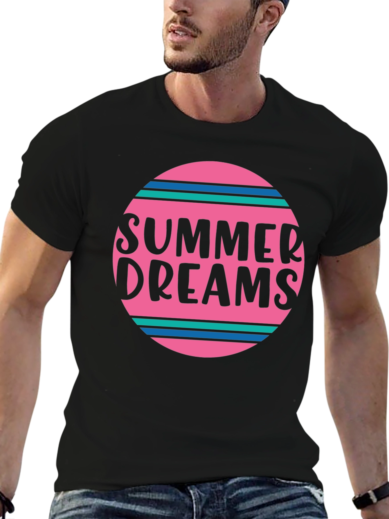 Summer Dreams Graphic T-Shirt - Stylish Mens Tee