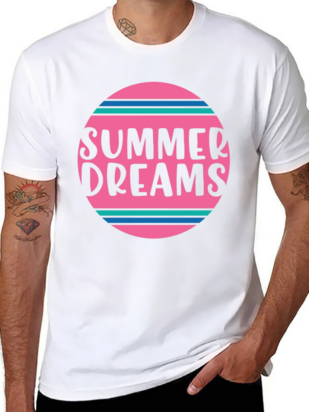 Summer Dreams Graphic T-Shirt - Stylish Mens Tee