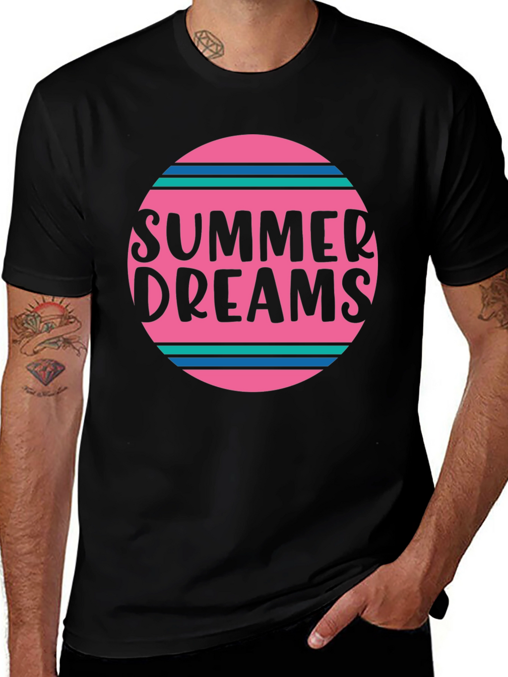 Summer Dreams Graphic T-Shirt - Stylish Mens Tee
