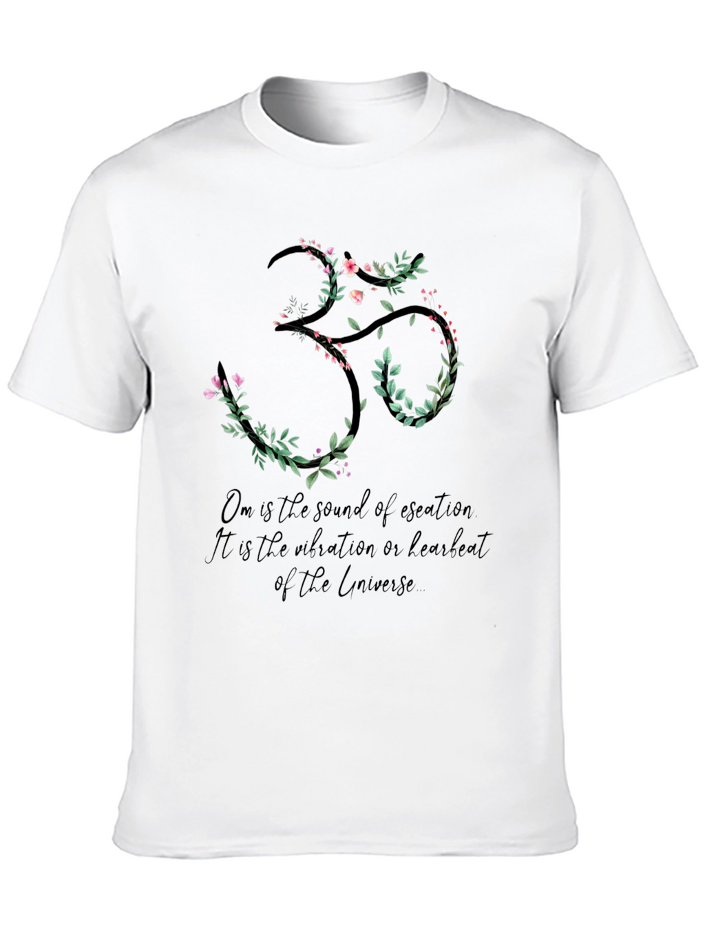 Floral Om Symbol T-Shirt