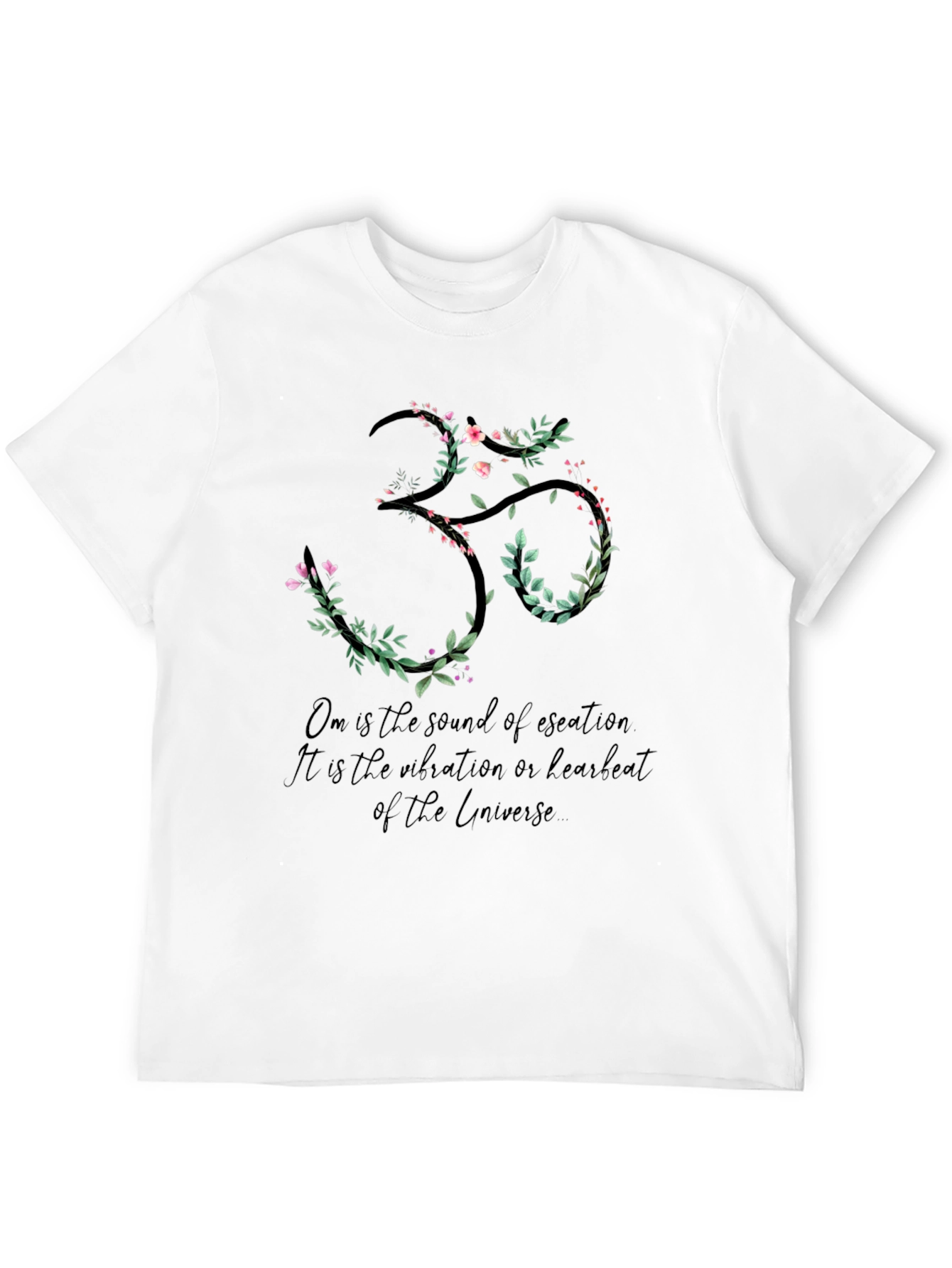 Floral Om Symbol T-Shirt