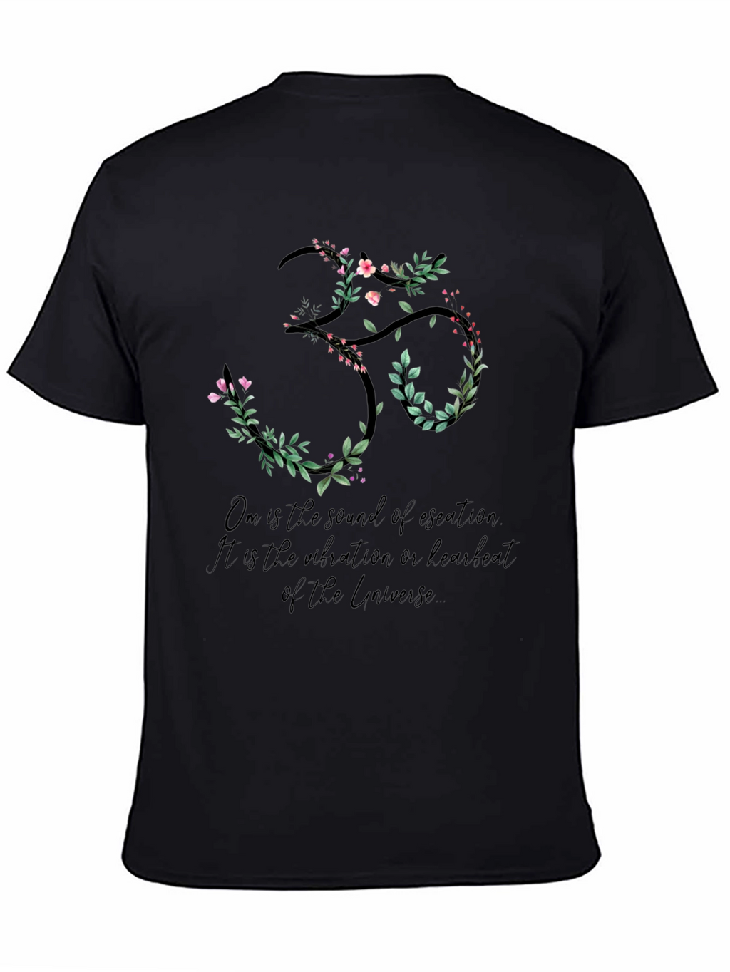 Floral Om Symbol T-Shirt
