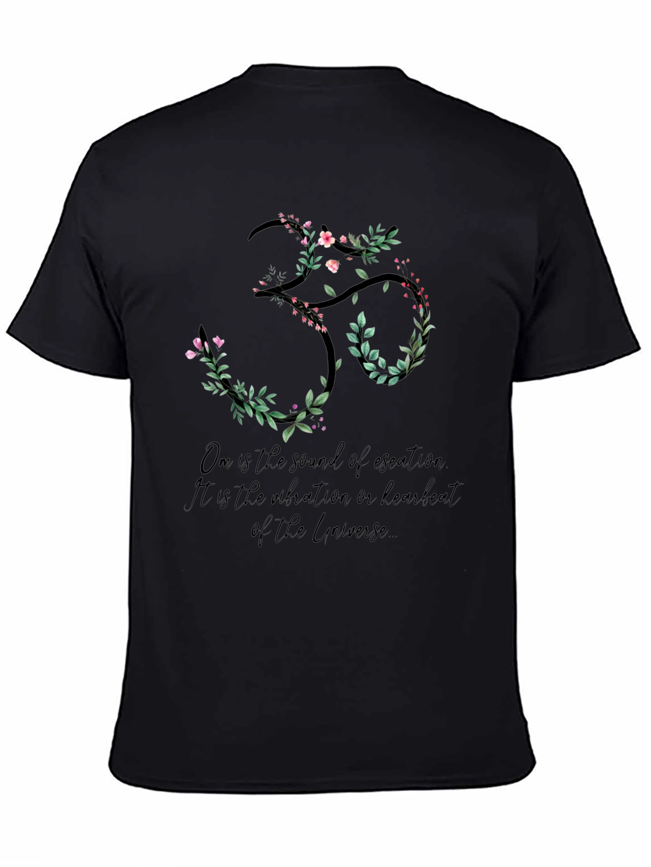 Floral Om Symbol T-Shirt
