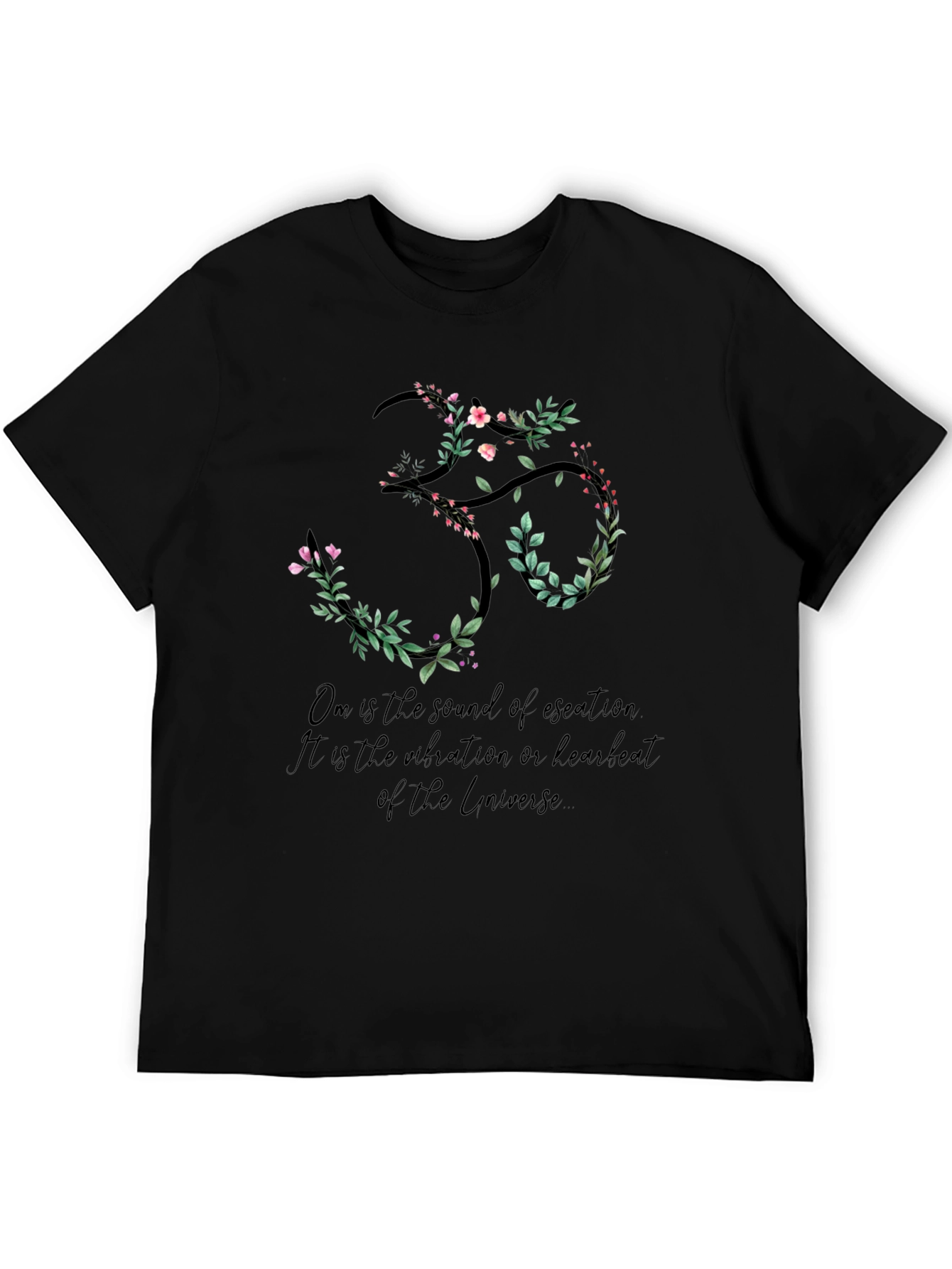 Floral Om Symbol T-Shirt