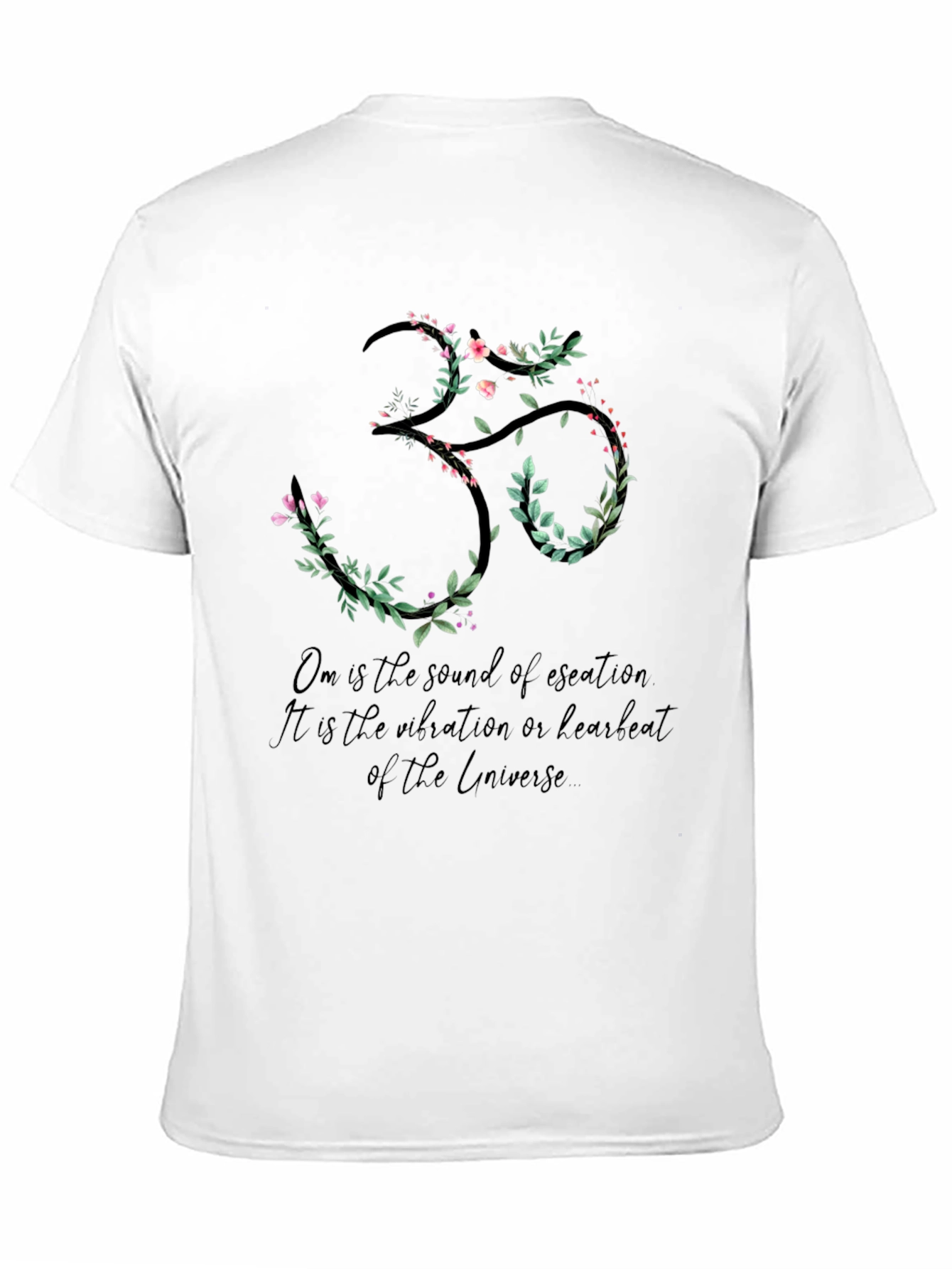 Floral Om Symbol T-Shirt