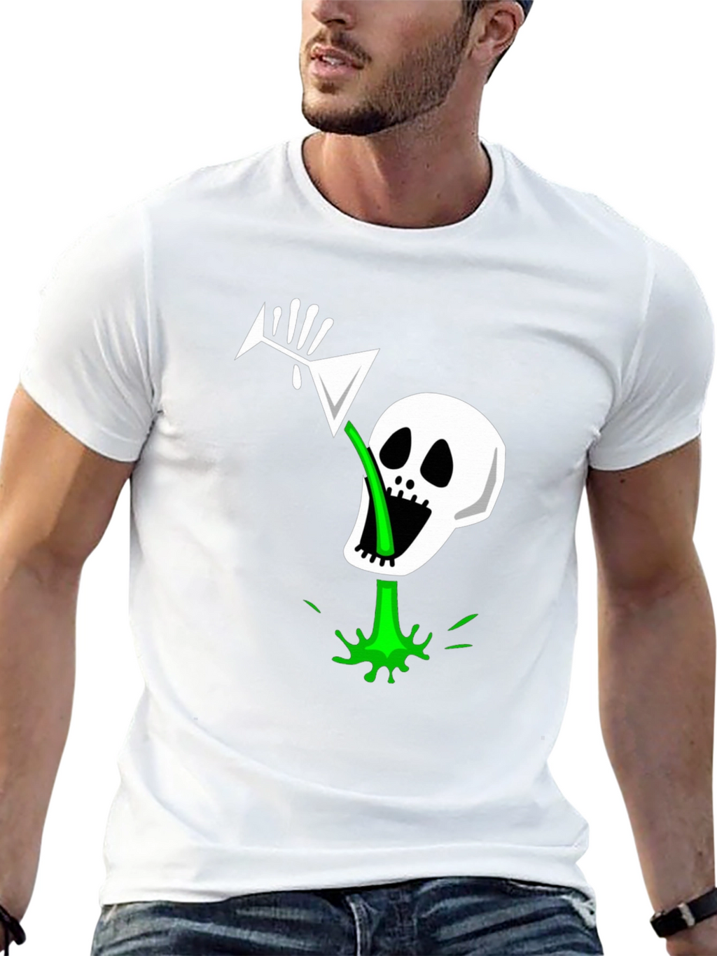 Skull Martini Graphic Tee