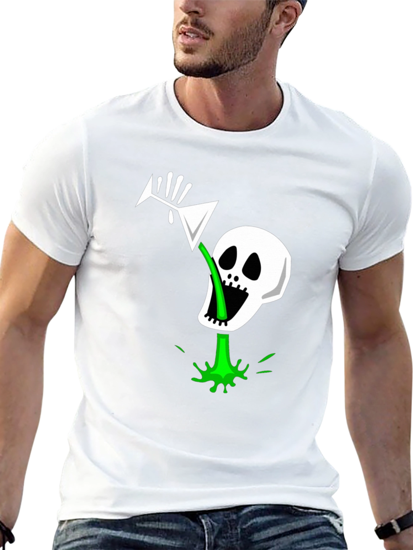 Skull Martini Graphic Tee