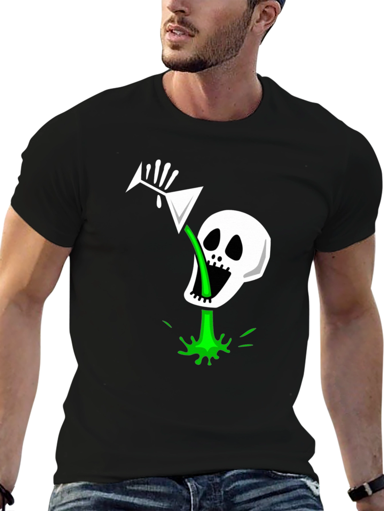 Skull Martini Graphic Tee