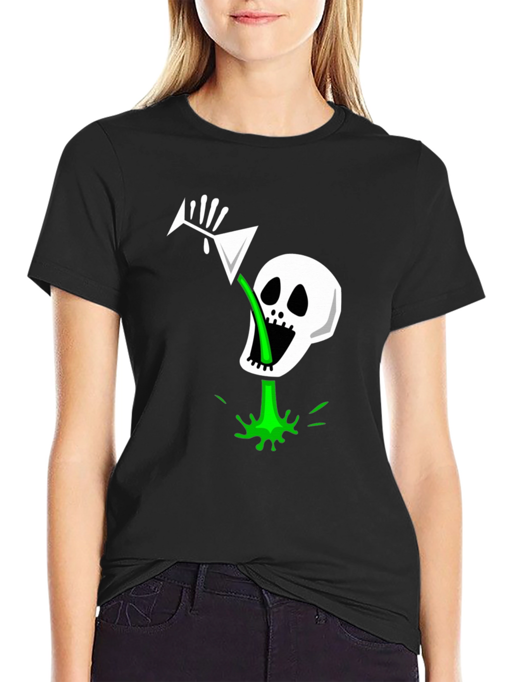 Skull Martini Graphic Tee