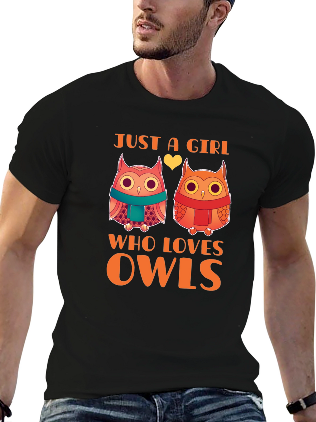 Cute Owls Just a Girl Who Loves Owls T-Shirt