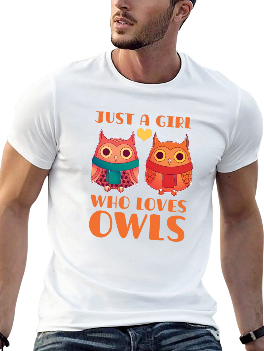 Cute Owls Just a Girl Who Loves Owls T-Shirt
