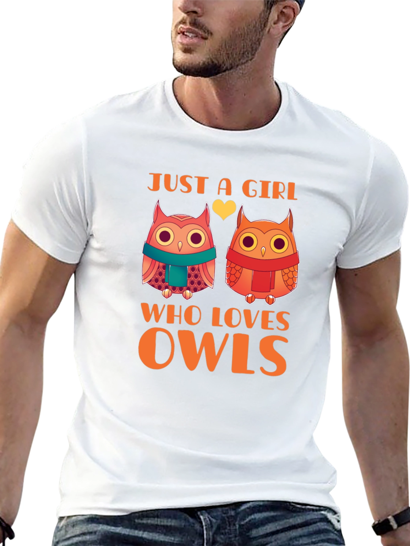 Cute Owls Just a Girl Who Loves Owls T-Shirt