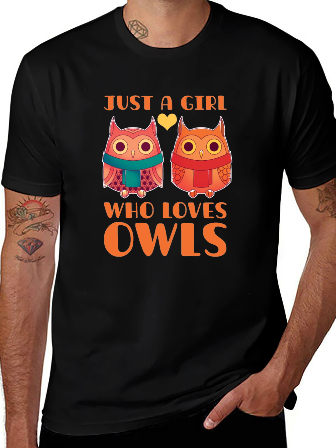 Cute Owls Just a Girl Who Loves Owls T-Shirt